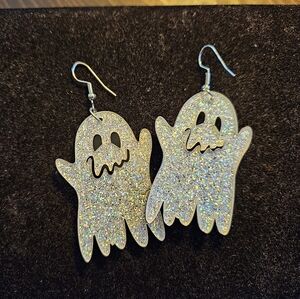 Glitter Ghost Earrings